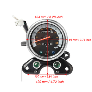 Motorcycle <strong>Speedometer</strong> <strong>Speedometer</strong> Meter Universal Motorcycle Dual Odometer <strong>Speedometer</strong> Meter Gear Digital Display - Product Image 4