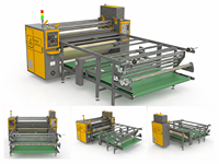 Presse à chaleur rotative haute efficacité avec revêtement en téflon, impression sur jersey 100% coton, directement de l'usine
