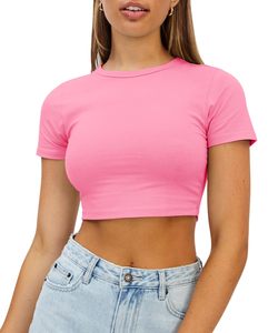 Camiseta Corta Deportiva para Mujer, Ideal para Gimnasio, Fitness, Entrenamiento, Yoga y Deportes Activos - Product Image 3