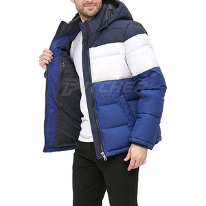 Wholesale Custom Logo Hooded Winter <b>Men</b> Puffer <b>Jacket</b> Waterproof Windproof <b>Lightweight</b> Outdoor Use - Product Image 4