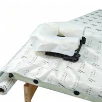 Rouleau de papier jetable imprimé pour table d'examen, idéal pour les cliniques de physiothérapie, les spas et les salons de massage