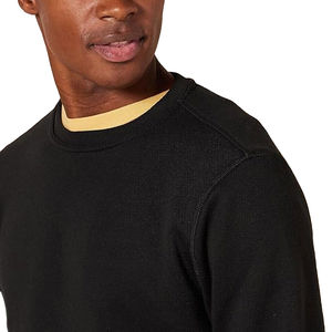 Vente en gros OEM Sweat à capuche pour homme en molleton de coton doux Sweat-shirt à col rond Pull-over pour homme en tissu de gymnastique imprimé - Product Image 5