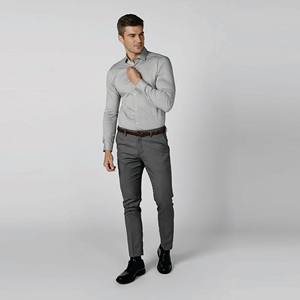 Camisa estampada de manga larga de talla grande bronceada transpirable nubes auspiciosas para hombre - Product Image 6