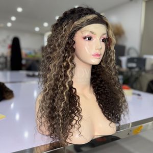 Perruques de couleur de surbrillance bouclée de haute qualité de vrais cheveux humains vietnamiens 2025 - Product Image 4