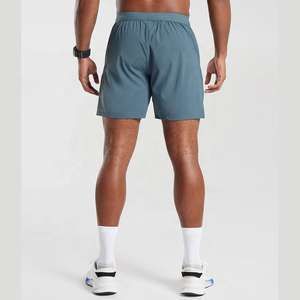 Men's High Street Quick Dry 4-Way Stretch Fabric Elastic Waist <b>Shorts</b> Wholesale <b>Zip</b> Side <b>Pocket</b> 7\" Inseam Polyester Solid OEM - Product Image 3
