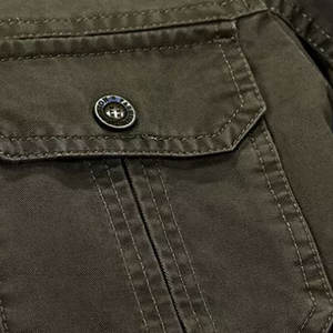 Veste en toile 100 % coton de haute qualité, prix d'usine en gros, respirante, écologique, antibactérienne, séchage rapide, modèle 2024 - Product Image 5