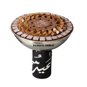 Cuenco de Metal para Chocolate Árabe, Cuenco dulce árabe hecho a mano de buena calidad, forma redonda, cuenco de Metal para Chocolate recién llegado - Product Image 5