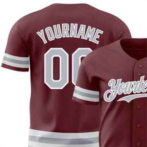 Nouveauté vêtements de sport nom personnalisé imprimé respirant 100% coton tissu meilleur prix maillot de baseball - Product Image 4