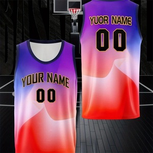 Camisetas sin mangas de baloncesto con estampado 3D de nombre y número personalizado para hombre, nuevo deporte de verano, cómodo y transpirable para hombre - Product Image 5