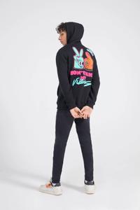 Sweat-shirt à capuche surdimensionné avec logo personnalisé OEM Sweat-shirt polaire lourd pour l'hiver Streetwear unisexe grande taille avec cordon de serrage - Product Image 2