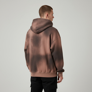 Sudaderas con capucha de 100% algodón para hombre, con estampado Digital de corte Regular, logotipo sólido, forro polar personalizado, 300g, ropa de calle, Invierno - Product Image 4