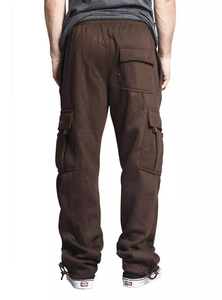Trendy Men Casual Cargo Pants Multi Pocket Streetwear <b>Trainers</b> Designed Comfort Flexibility Outdoor Use Daily Wear 100% Cotton - Product Image 5