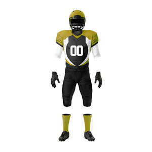 Uniforme de football américain de haute qualité, vêtements d'équipe en matériau durable avec manches courtes - Product Image 2