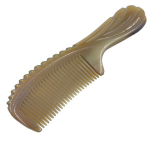 Peigne en corne naturelle personnalisé de haute qualité, écologique, pour le coiffage, fabriqué à la main en corne de buffle, pour un usage domestique et en salon, INTIME - Product Image 3