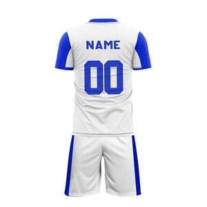 Derniers modèles de maillots de football imprimés par sublimation, ensembles personnalisés avec logo, maillot de football et short d'entraînement, 100% polyester léger - Product Image 3