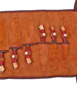 ชุดมีดเชฟด้ามไม้8ชิ้นชุดมีดเชฟเหล็กดามัสกัสชุดมีดทำครัวมืออาชีพ - Product Image 4