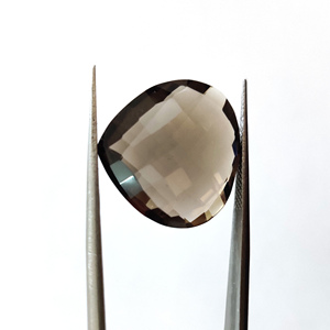 2 piezas de cuarzo ahumado natural 20x20mm en forma de corazón Briolette Cut 35,1 Cts Iroc Sales Piedra preciosa de topacio ahumado de alta calidad US $22,16 - Product Image 5