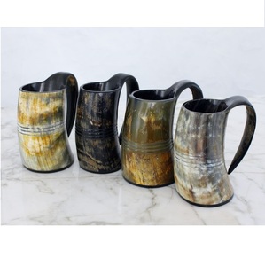 Viking Drinking Horn <b>Mug</b> Handcrafted Viking Drinking Party Ware <b>Mug</b> Natural Horn <b>Handmade</b> Use - Product Image 2