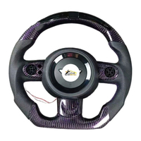 Volante de Cuero y Fibra de Carbono Forjada para Mini Cooper R52 R53 R55 R56 R57 R60 R61 F55 F56 F57 F54 F60
