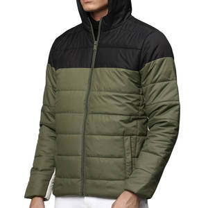 Chaqueta Acolchada para Hombre al por Mayor, Chaqueta Acolchada de Color Sólido, Logotipo Personalizado, Cálida, Gruesa, Resistente al Viento, Aislamiento Invernal y Estilo Moderno - Product Image 4