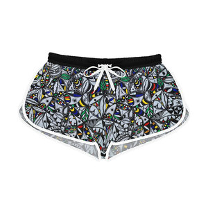 Orisun VI pantaloncini sportivi a vita alta da donna pantaloncini x pantaloncini Cargo in cotone Spandex con Logo personalizzato Hot Pattern AOP - Product Image 1