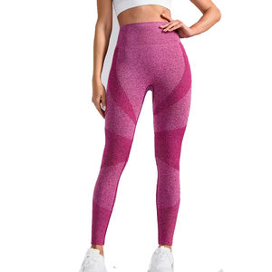 Best Selling <b>Women</b> <b>Yoga</b> <b>Pants</b> Premium Quality Elastic Waist Print Customizable Four-Way Stretch Spandex/Nylon Wholesale - Product Image 1
