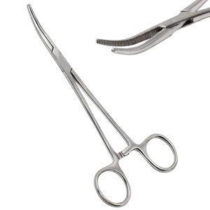 Pinzas Curvas Profesionales para Arterias de Mosquitos, Instrumentos Quirúrgicos Manuales de Alta Calidad, Reutilizables, Certificadas por la CE, de Acero Inoxidable - Product Image 2