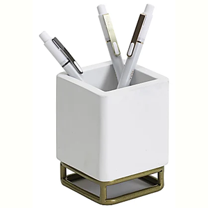 Portalápices de regalo Caja organizadora de escritorio decorativa Ideal para exhibición de escaparate de área de recepción de oficina y portalápices modernos para el hogar - Product Image 5