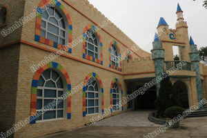 หินหินอ่อนสีเหลืองสดใสอย่างยั่งยืนแผ่นติดผนังทรงสี่เหลี่ยมพื้นผิวขรุขระสำหรับตกแต่งผนังกลางแจ้งในร่ม - Product Image 6