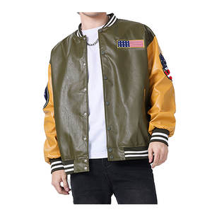 <b>Men's</b> High Quality Casual Varsity <b>Jackets</b> <b>Thin</b> Graffiti College baseball <b>jacket</b> For <b>Men</b> with High Street Style - Product Image 1