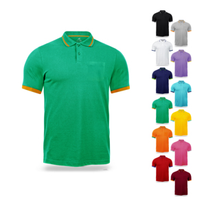 เสื้อโปโลผู้ชายแบบมีกระเป๋า100% โพลีเอสเตอร์ขนาดเล็กน้ำหนักเบาระบายอากาศได้ดี PS013จากประเทศไทย - Product Image 3
