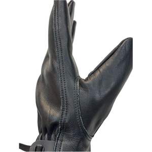 Wholesale Men <b>Women</b> Waterproof Black Cow Hide Leather Multi-purpose Work Driver Hand <b>Gloves</b> with Elastic - Product Image 5