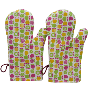 Mitaines de four de Style Vintage imprimées en coton de Chef de haute qualité Gants résistants à la chaleur Passe au lave-vaisselle pour Grill Bakeware Direct - Product Image 3