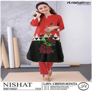 Nueva llegada ocasión especial alta calidad 3 piezas mujeres Salwar Kameez conjunto impreso césped camisa bordado escote indio - Product Image 4