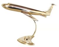 Objet décoratif d'avion en laiton vintage artisanal pour la décoration de la maison, le jeu des enfants et la collection de cadeaux