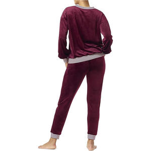 โลโก้ที่กําหนดเองหญิงการฝึกอบรมสวมชุดเหงื่อ 2 ชิ้นเสื้อกันหนาวมีฮู้ดกางเกงชุดชุดสูทผู้หญิงเหงื่อชุดวิ่งจ๊อกกิ้ง - Product Image 6