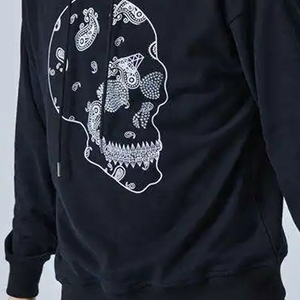 Sweat-shirts à capuche professionnels pour hommes, 100% coton, unis, hiver, avec strass, imprimés sur mesure, coupe oversize - Product Image 6