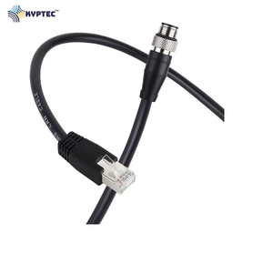 Câble de caméra industrielle RJ-45-TO-M12-8P à code A pour systèmes de vision d'automatisation industrielle et transmission de données fiable - Product Image 5