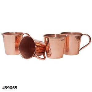 Tasse à bière en cuivre décoration de Table à manger tasse en cuivre pur en métal de table luxueuse pour Cockatils et verres à café - Product Image 5