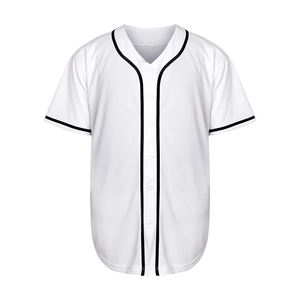 Maillot de baseball respirant à manches courtes pour homme adulte, grande taille, couleurs et logo personnalisés, haute qualité, vente en gros - Product Image 5