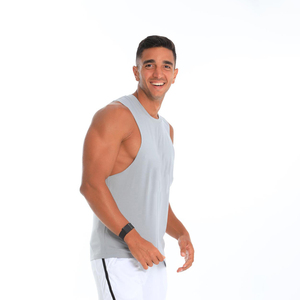 La última camiseta sin mangas personalizada para gimnasio y fitness para hombre, Camiseta de punto de LICRA transpirable con capucha, camiseta sin mangas de culturismo con logotipo personalizado de secado rápido - Product Image 3