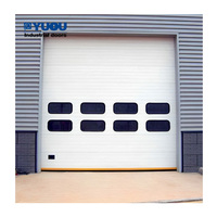 Puertas seccionales de acero automáticas con abridor de seguridad, eficientes, precio de fábrica con motor