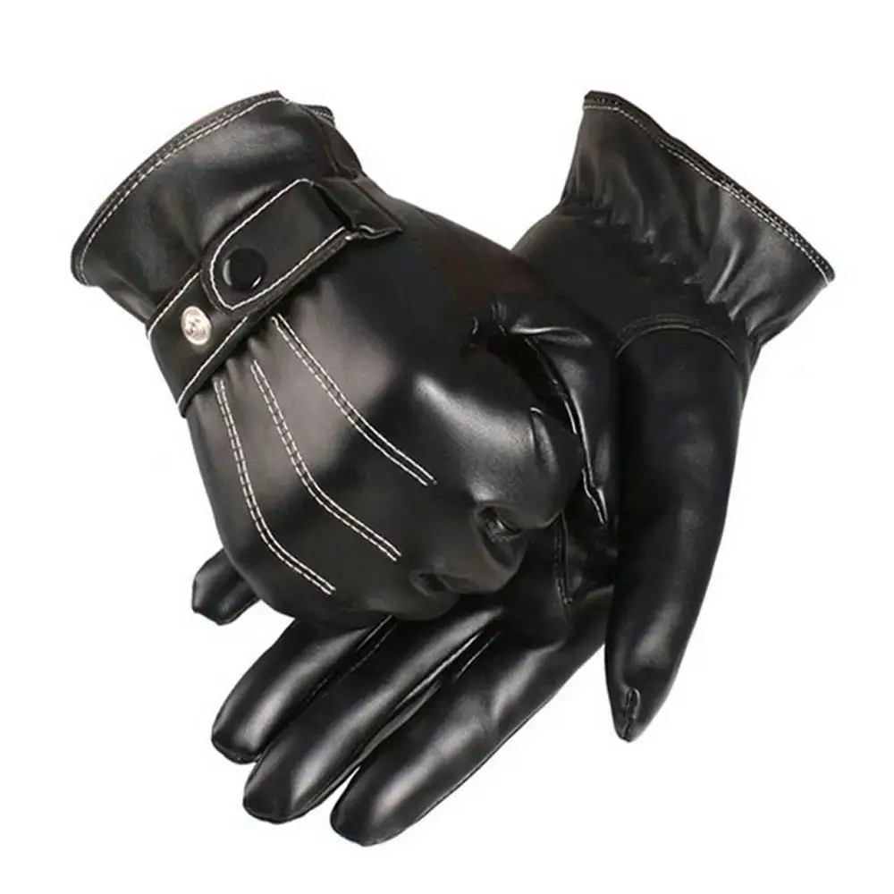 2024 Best Selling Daily Use Winter Warm Fashion Leather Gloves Full Finger Comfortable Fashion Leather Gloves