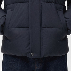 Veste matelassée pour homme en tissu uni, coupe classique, fermeture éclair, décontractée, chaude pour l'hiver, tendance 2026, veste matelassée de haute qualité pour homme - Product Image 5