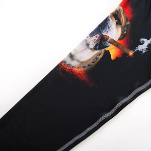 เสื้อรัดกล้ามเนื้อแขนยาว MMA แบบสั่งทำขายส่งสำหรับผู้ชาย คุณภาพสูง ผลิตจากผ้าสแปนเด็กซ์/โพลีเอสเตอร์ ระบายอากาศได้ดี แห้งเร็ว แบบสั่งทำ - Product Image 4