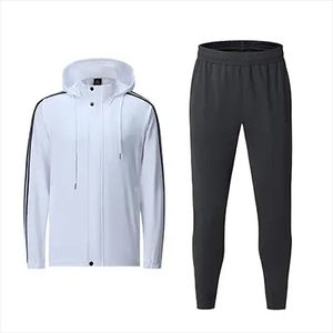 Conjunto Deportivo de Dos Piezas para Hombre, Estilo Urbano, Pantalones Jogger Acampanados, Conjunto Deportivo Holgado - Product Image 4