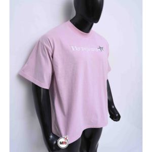 Vente en gros T-shirt imprimé bouffant de haute qualité T-shirts à col rond en jersey 100% coton respirant et épaules tombantes pour hommes - Product Image 4