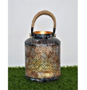 Farol colgante de Metal para decoración de jardín, farol colgante de Metal para decoración de casa de campo al aire libre, artesanal, Vintage, gran oferta - Product Image 6