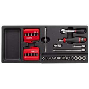 Ensemble d'outils Usag de 41 pièces, assortiment de douilles à cliquet et de embouts - Product Image 1