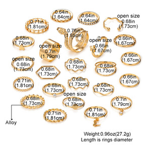 Anillo de Alambre de Aleación Chapado en Oro con Diseño de Corazón de Circonita Estilo Bohemio para Mujer, Ideal para Fiestas - Product Image 5